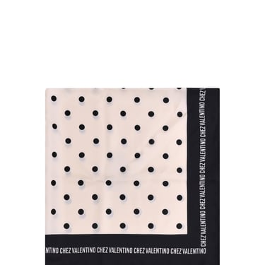 Valentino Garavani Women Polka Dot Silk Scarf