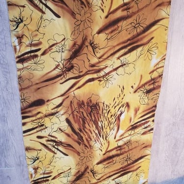Tropical Tie Dye Hibiscus scarf / table runner 
