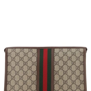 Gucci Man Gg Supreme Fabric Ophidia Pouch