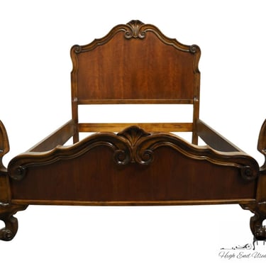 HICKORY CHAIR Co. Solid Walnut Louis XVI Country French Provincial Queen Size Bed 
