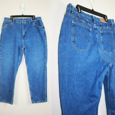 Vintage 1990s High Waist Jeans, Size 36 Waist 