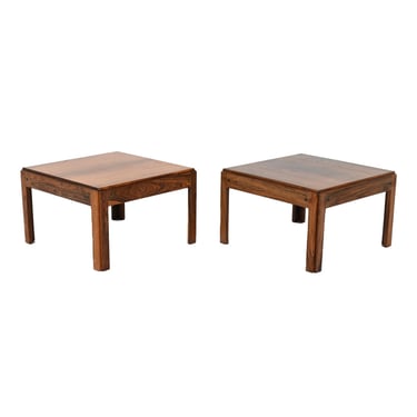 Pair of Danish Modern &quot;Plexus&quot; Rosewood End Tables