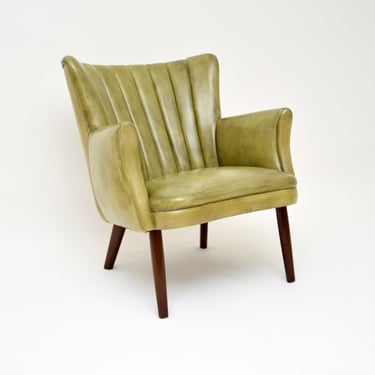 Danish Vintage Leather Armchair by Skipper