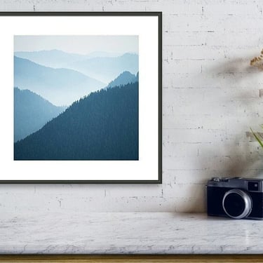 Washington State Print, Mt Rainier National Park Wall Art, Mountain Photo, Cascade Mountain Print, Nature Photography, Forest Photo Print 