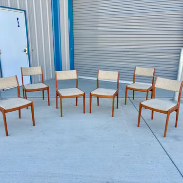 1970s Danish Modern Teak Dining Chairs- Set of 6 