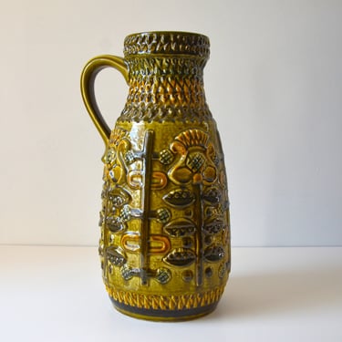 Large Vintage West German Art Pottery Vase by Bay Keramik, 259-40 