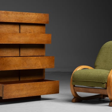 Gio Ponti Chest / Cantilever Armchair