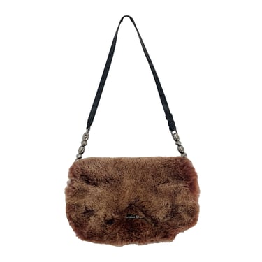 Dior Brown Fur Shoulder Bag