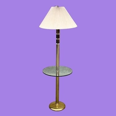 LOCAL PICKUP ONLY ———— Vintage Clover Lamp End Table Floor Lamp 
