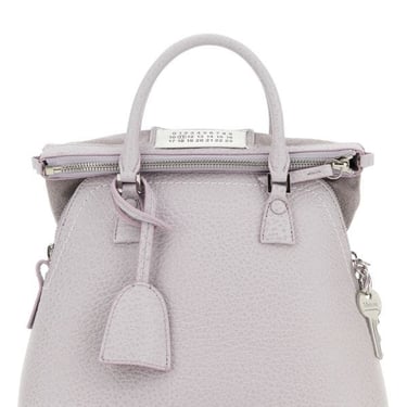 Maison Margiela Woman Lilac Leather 5Ac Handbag