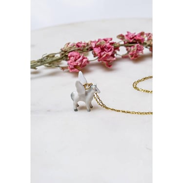 Peter and June - Tiny Pegasus Necklace