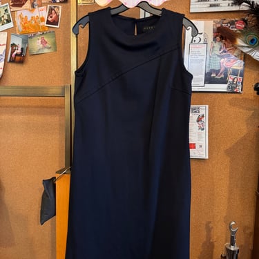 2000s Black Scuba Sheath Dress