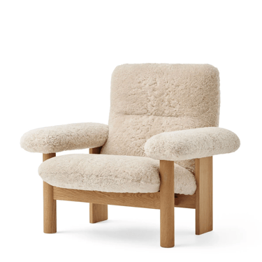 BRASILIA LOUNGE CHAIR - NATURAL SHEEPSKIN