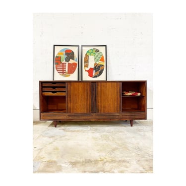 Danish Modern Rosewood Console or Credenza 