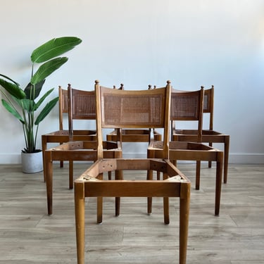 Project Vintage Midcentury Set of Six Dining Chairs