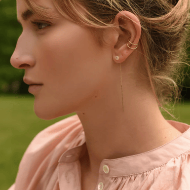 Opal Threader Earring