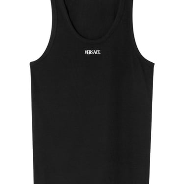 Versace Men Logo Cotton Tank Top