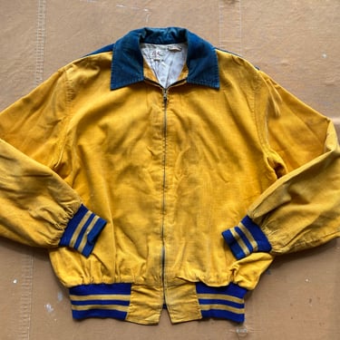 Vintage 1950s CAMPUS Rayon Gabardine Ricky Jacket ~ size 42