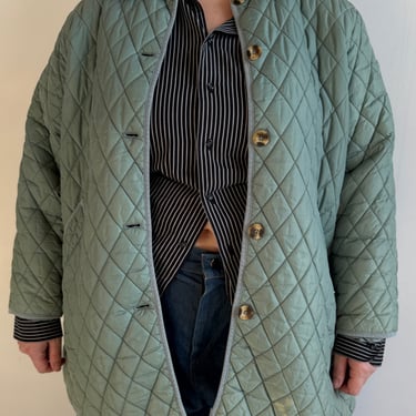 Vintage - Green Quilted Jacket (2X)