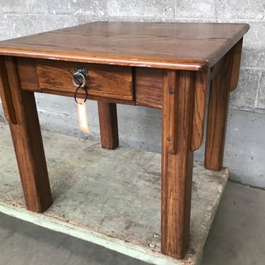 Solid Oak Side Table (Seattle)