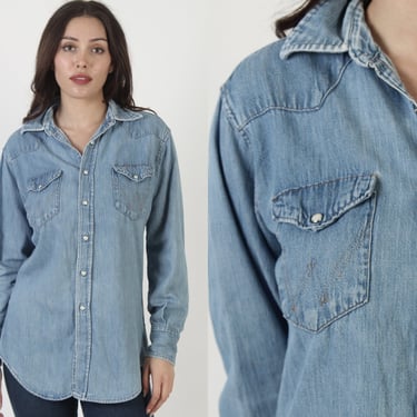 Vintage Western Shirt / Western Denim Shirt / Vintage Bar C Vintage Western Shirt / Western Denim Shirt / Vintage Bar C