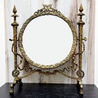 Large Antique French Vanity Mirror - mid 19th century 
