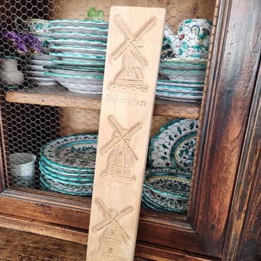 Vintage Wood Mold~Dutch Windmills Mold~Kitchen Wall Decor 