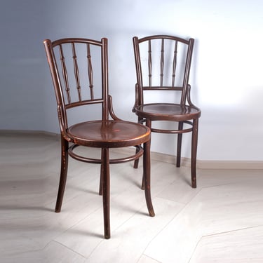 Thonet SET of 2/ Vintage Thonet chairs/ Thonet chairs antique/ Thonet dining chairs/ thonet bentwood chairs/ Vintage Bentwood Chairs 