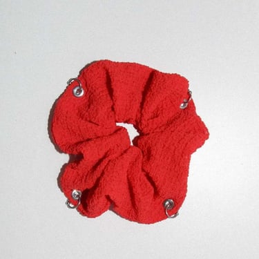 KkCo Pierced Scrunchie - Tomato