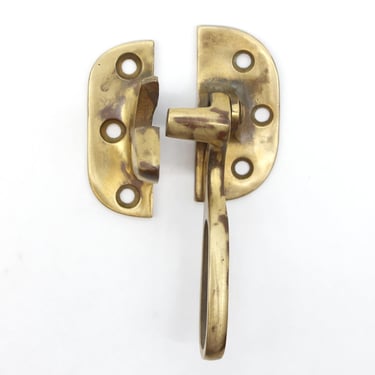 Antique 1900s Brass Right Swing Ice Box Latch