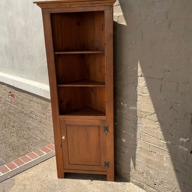 Vintage Pine Corner Cabinet