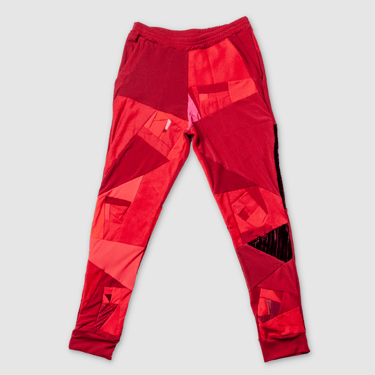 red 'all-over reroll' jogger