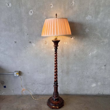 Wood Barley Twist Lamp