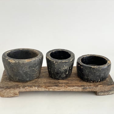 Small Rustic Stone Bowls 