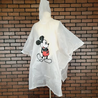 Adult Mickey Mouse Clear Rain Jacket/Poncho/Coat 