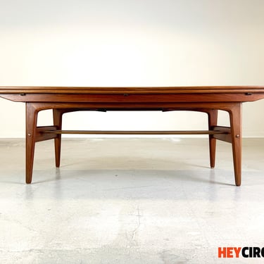 Mid Century Kai Kristiansen Elevator Coffee Table Trioh Teak 