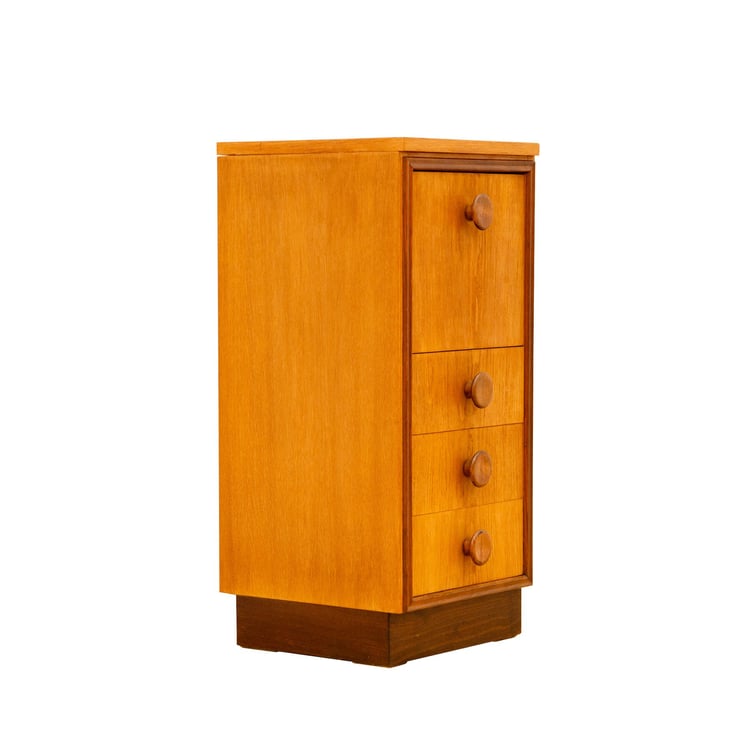 Mid century chimney chest of drawers by UP Závody, 1958 