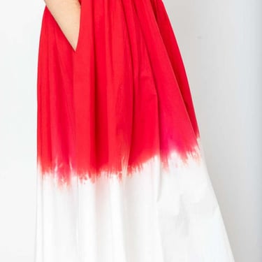 MII COLLECTIONS Dip Dyed Sleeveless Dress - Rouge