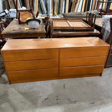 Danish Modern Teak 6-Drawer Dresser