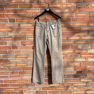 vintage y2k light brown levis straight leg pants/ 8 m medium 