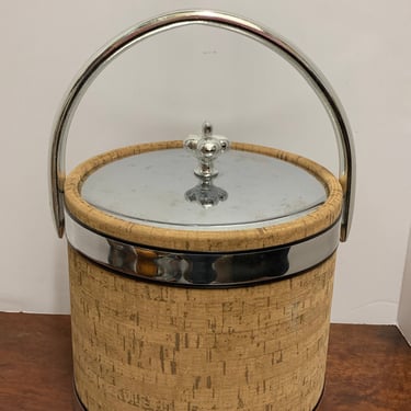 Vintage Cork Ice Bucket 