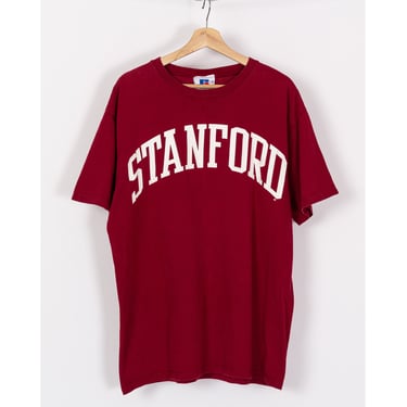 90s Stanford University T Shirt - Men's Large, Women's XL | Vintage Red Graphic College Tee 