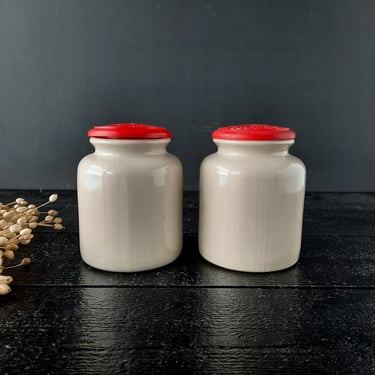 Set of 2 French Vintage Stoneware Pommery Mustard Jar, Vintage Kitchen Decor, Stoneware Mustard Pot with Lid, French Crock Pot Vintage 
