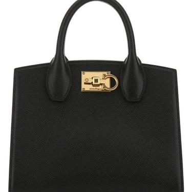 Salvatore Ferragamo Woman Black Leather The Studio Handbag