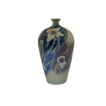 Artistic Pastel Flower Pattern Porcelain Round Body Small Mouth Vase ws3537E 
