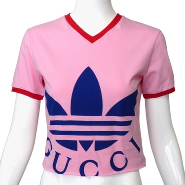 GUCCI x ADIDAS- NWT 2022 Cropped Graphic T-Shirt, Size 0