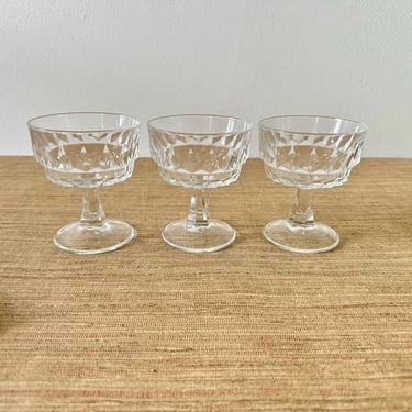 Vintage French Champagne Glasses - Set of 3 Prestige de France - J.D. Durand 