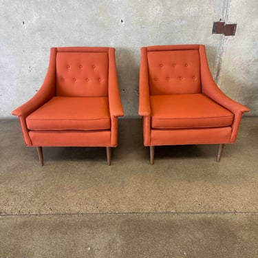 Pair of Mid Century Modern Lounge Chairs