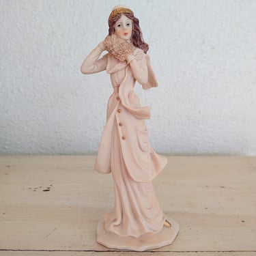 1987 Marlo Collection Victorian Lady Figurine - Winter 