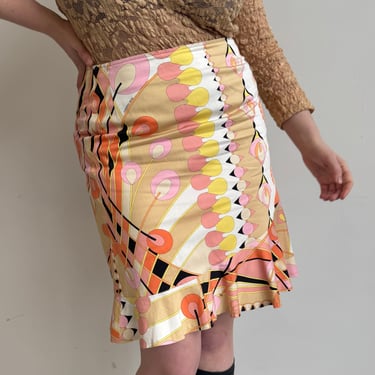 Italian Vintage - Geometric Skirt (L)